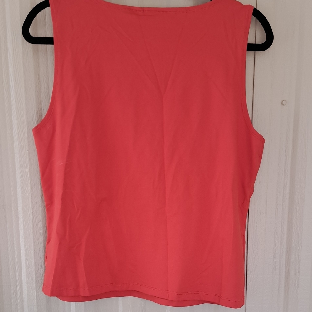 Worthington Stretch Vibrant V-Neck Tank Tops - Red, Yellow, Green - Picture 6 of 12